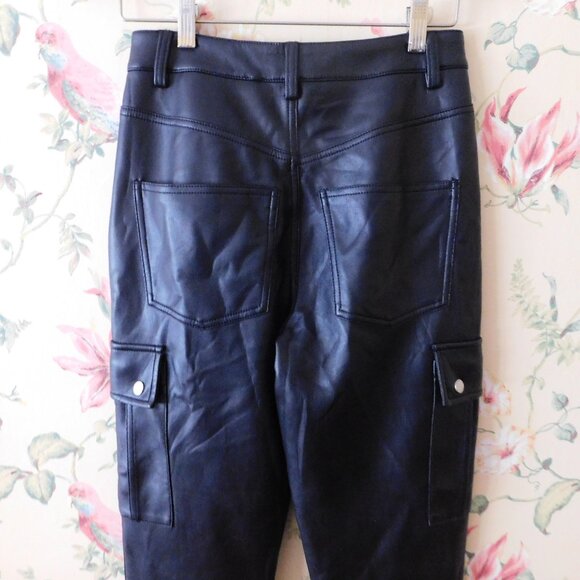 🦔🐾ANTHROPOLOGIE GABI FAUX LEATHER UTILITY PANTS🦔🐾 - Picture 8 of 10